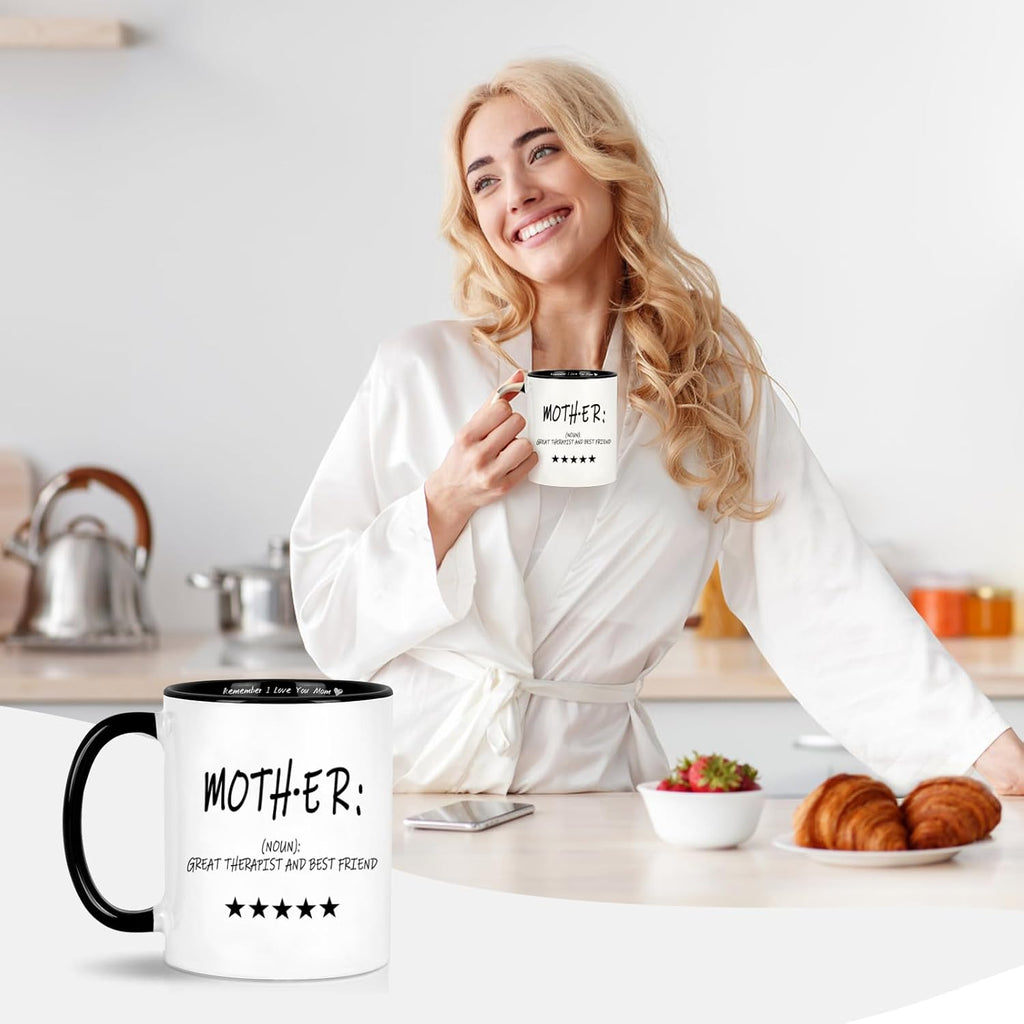 LIMUIKA Mothers Day Birthday Gifts for Mom - Coffee Mug for Mother from Daughter Son Husband, Funny Gifts Ideas Mothers Day Presents for Mom Stepmother Mama Wife(11oz, White)