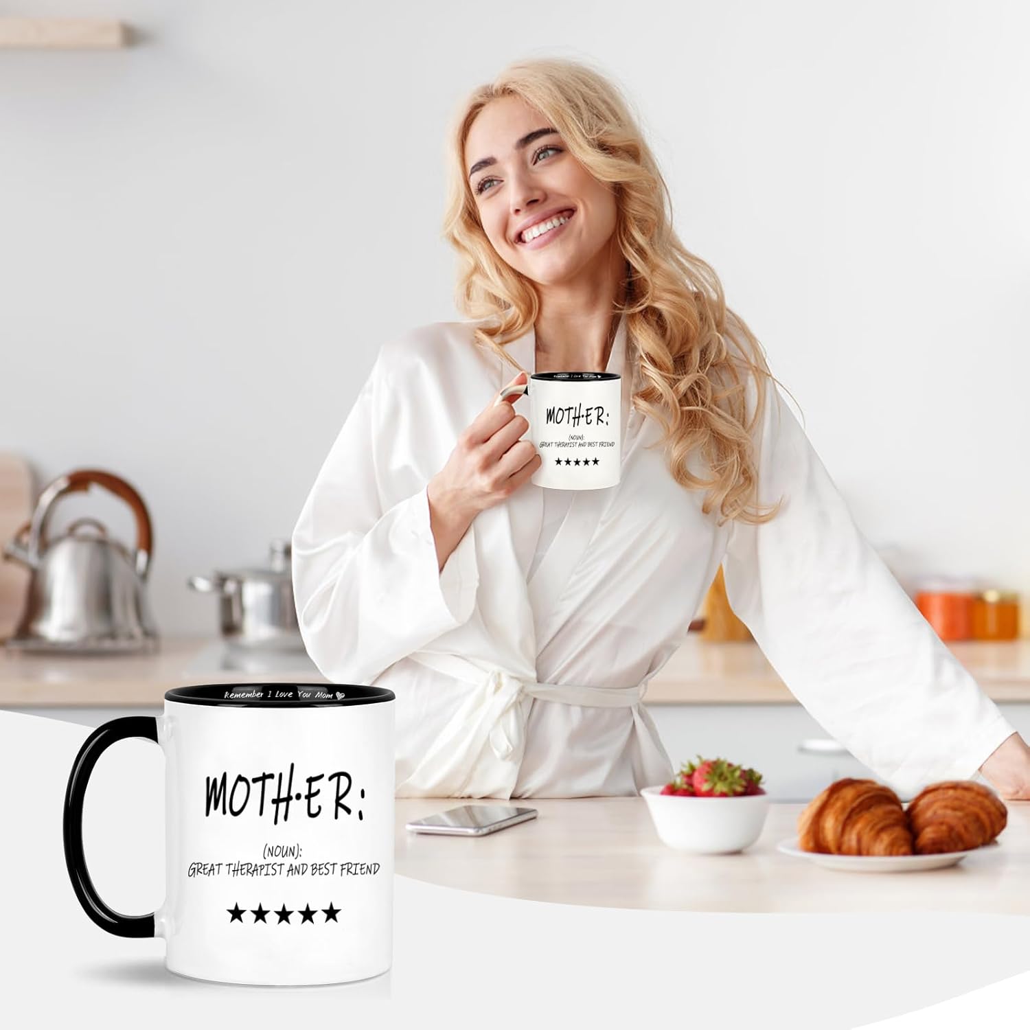 LIMUIKA Mothers Day Birthday Gifts for Mom - Coffee Mug for Mother from Daughter Son Husband, Funny Gifts Ideas Mothers Day Presents for Mom Stepmother Mama Wife(11oz, White)